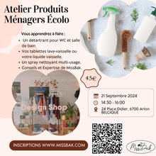 Charger l&#39;image dans la galerie, Atelier Produits Ménagers Ecologiques - ARLON