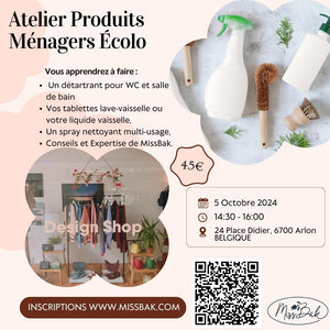 Atelier Produits Ménagers Ecologiques - ARLON