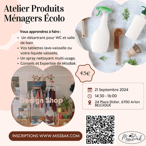 Atelier Produits Ménagers Ecologiques - ARLON