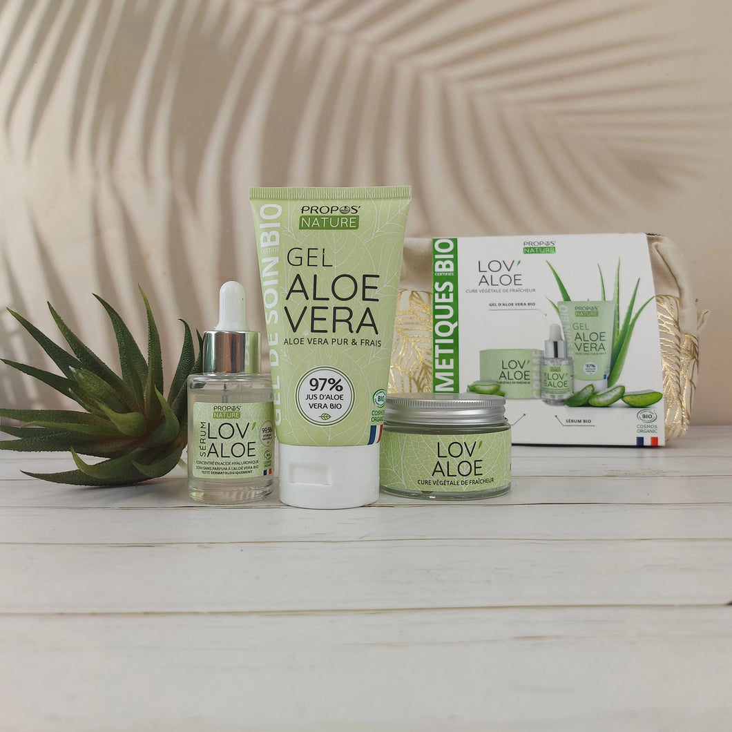 Trousse Lov’Aloe – Soins hydratants Bio à l’Aloe Vera