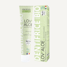 Load image into Gallery viewer, Organic Toothpaste with Aloe Vera &amp; Lemon – Fluoride-Free – 75 ml