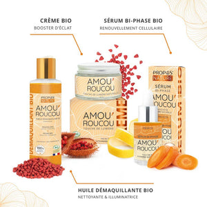 Coffret Amou'Roucou - 3 Soins BIO Eclat de la peau - Noel