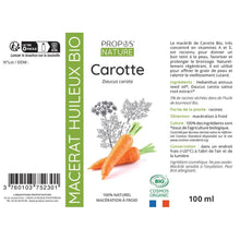 Load image into Gallery viewer, Organic Carrot Oily Macerate 50ML