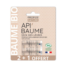 Charger l&#39;image dans la galerie, Trio de Baume à lèvres Api&#39;Baume BIO - 2+1 offert