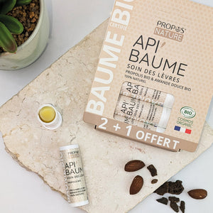 Trio de Baume à lèvres Api'Baume BIO - 2+1 offert